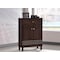 Baxton Studio Felda Dark Brown Modern Shoe Cabinet with 2 Doors and Drawer 118-6497 - alternate 3
